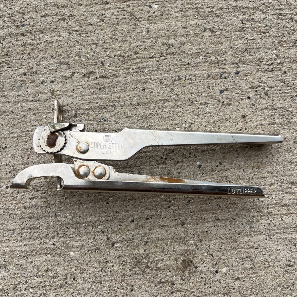Vintage Can Opener Super Speed Manual Lid Flipper, EKCO